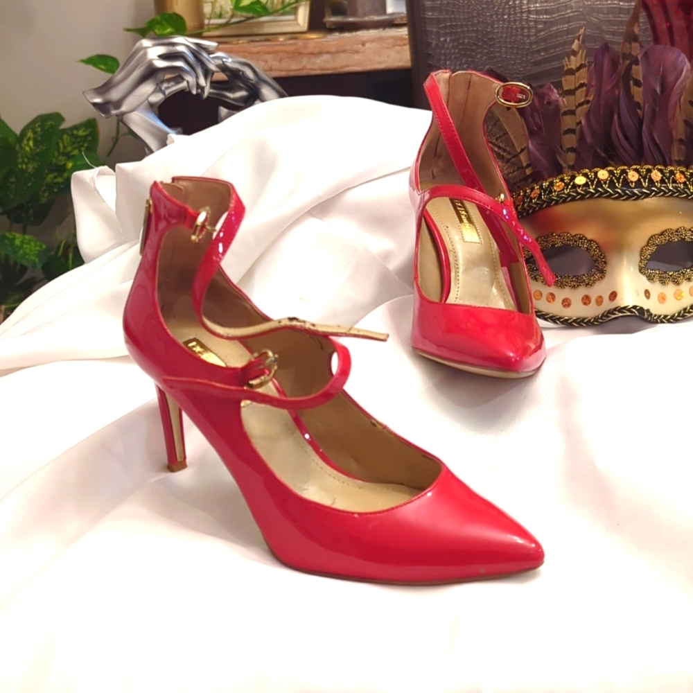 Bcbgeneration Red, Heels With Strap - image 1